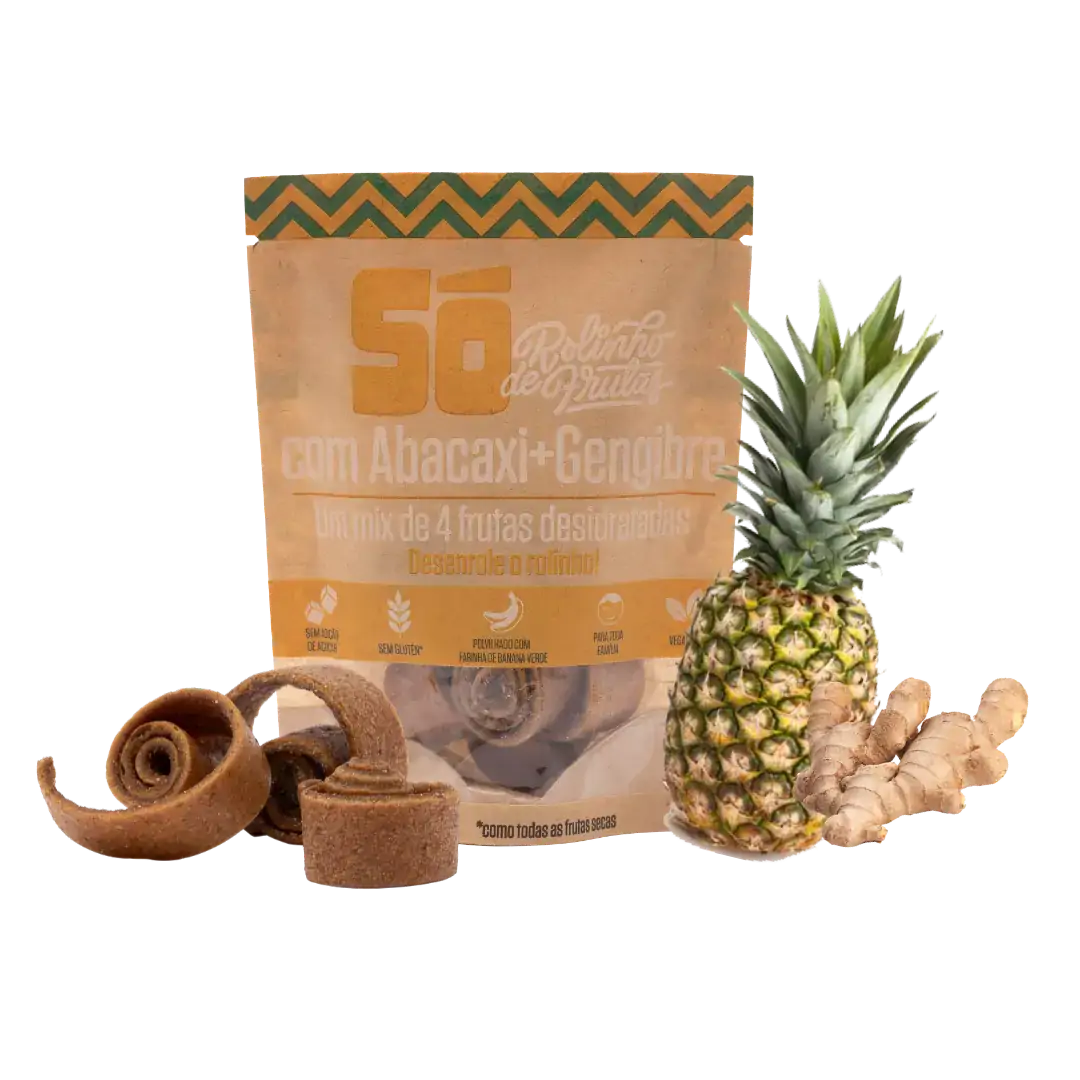 So.rolinho De Frutas Com Abacaxi E Gengibre 30g Kraft
