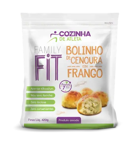 Family Fit / Bolinho De Cenoura Com Frango 420grs
