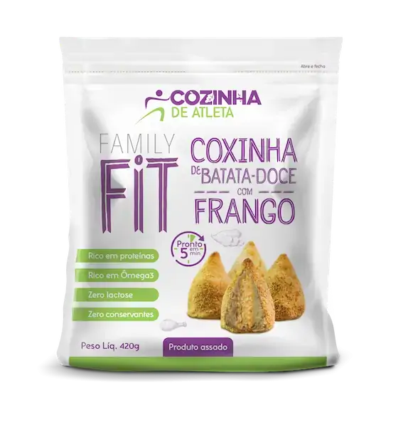 Family Fit / Coxinha De Batata Doce Com Frango 420grs