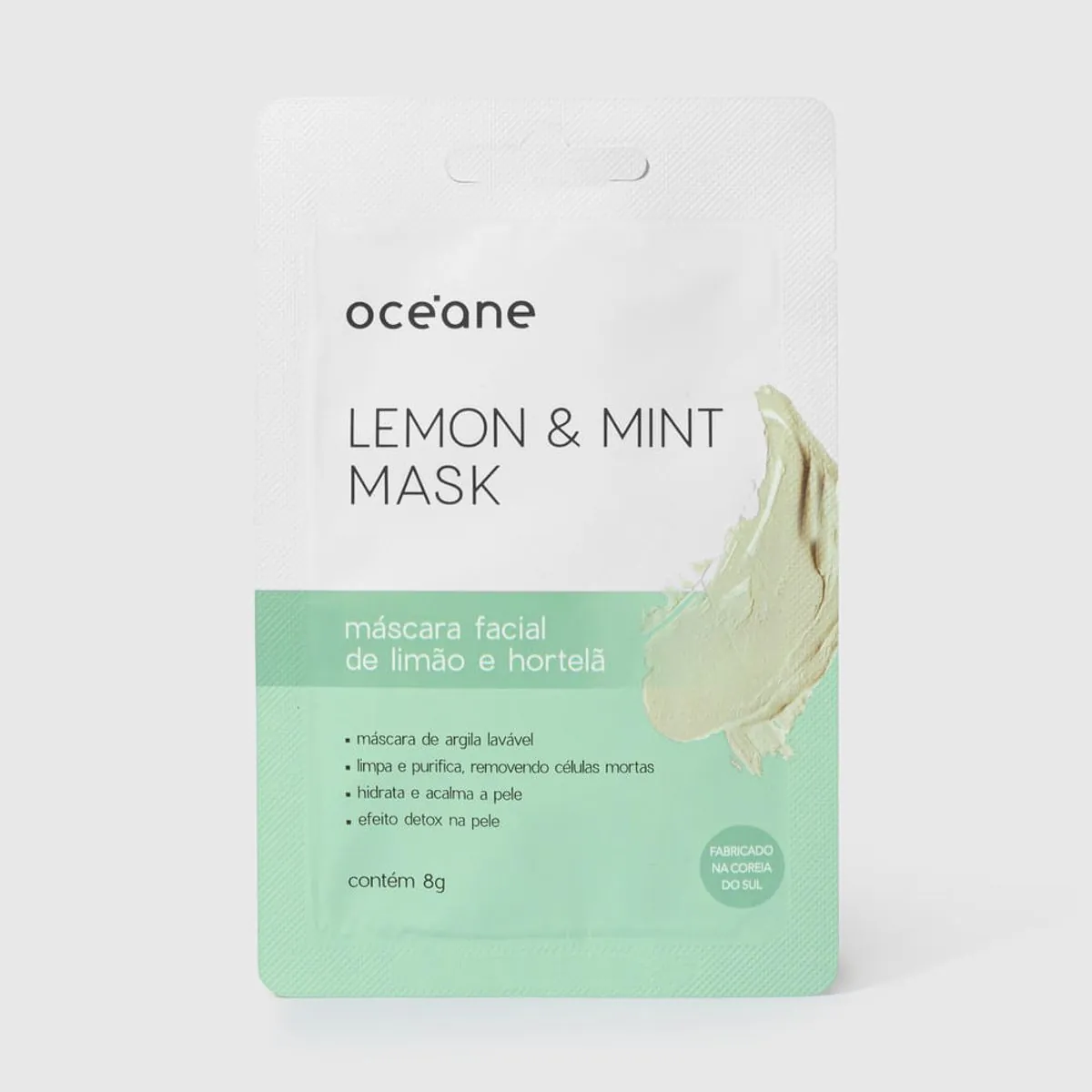 Máscara Facial de Limão e Hortelã - Lemon And Mint Mask 8g Océane