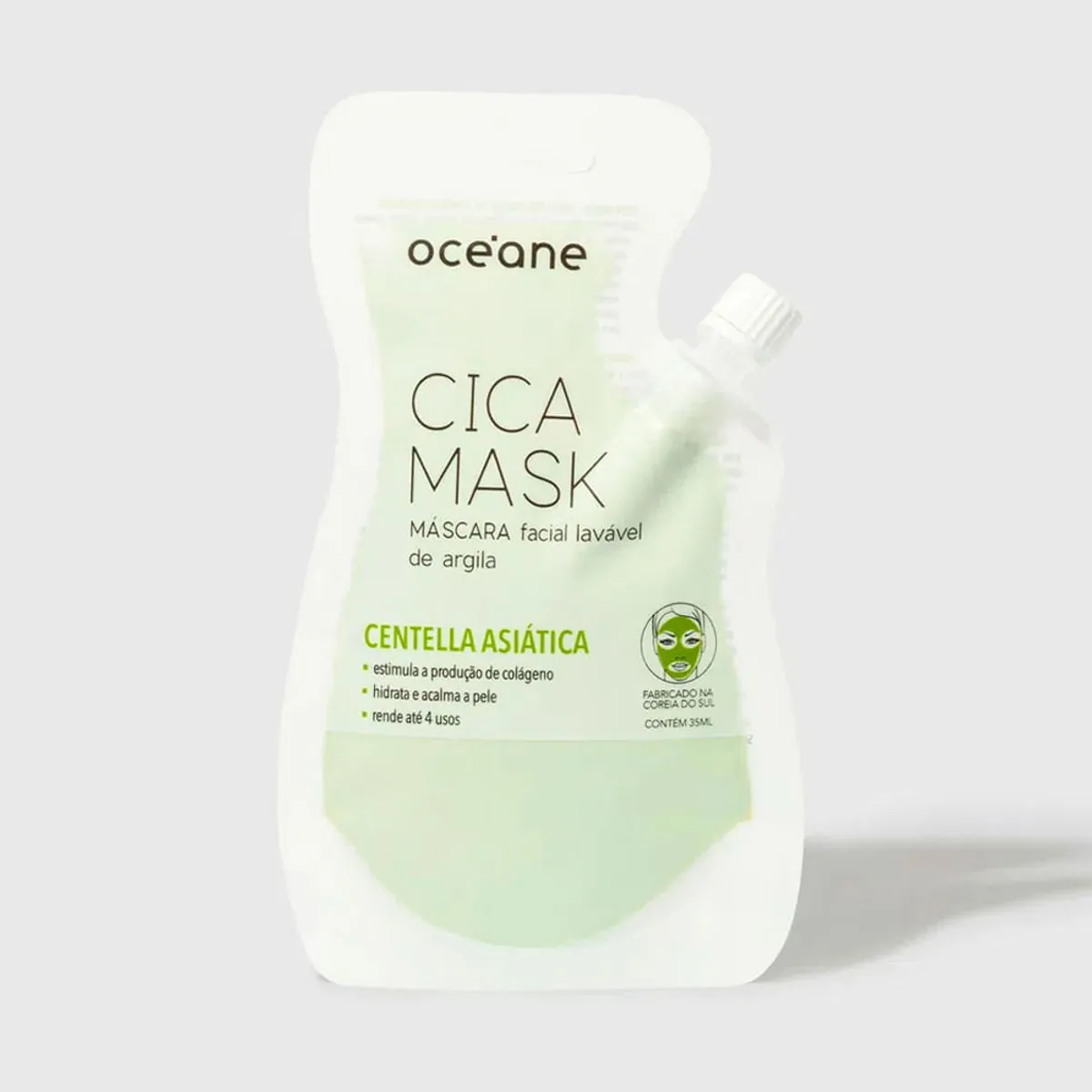 Máscara Facial de Argila com Centella Asiática - Cica Mask 35ml Océane