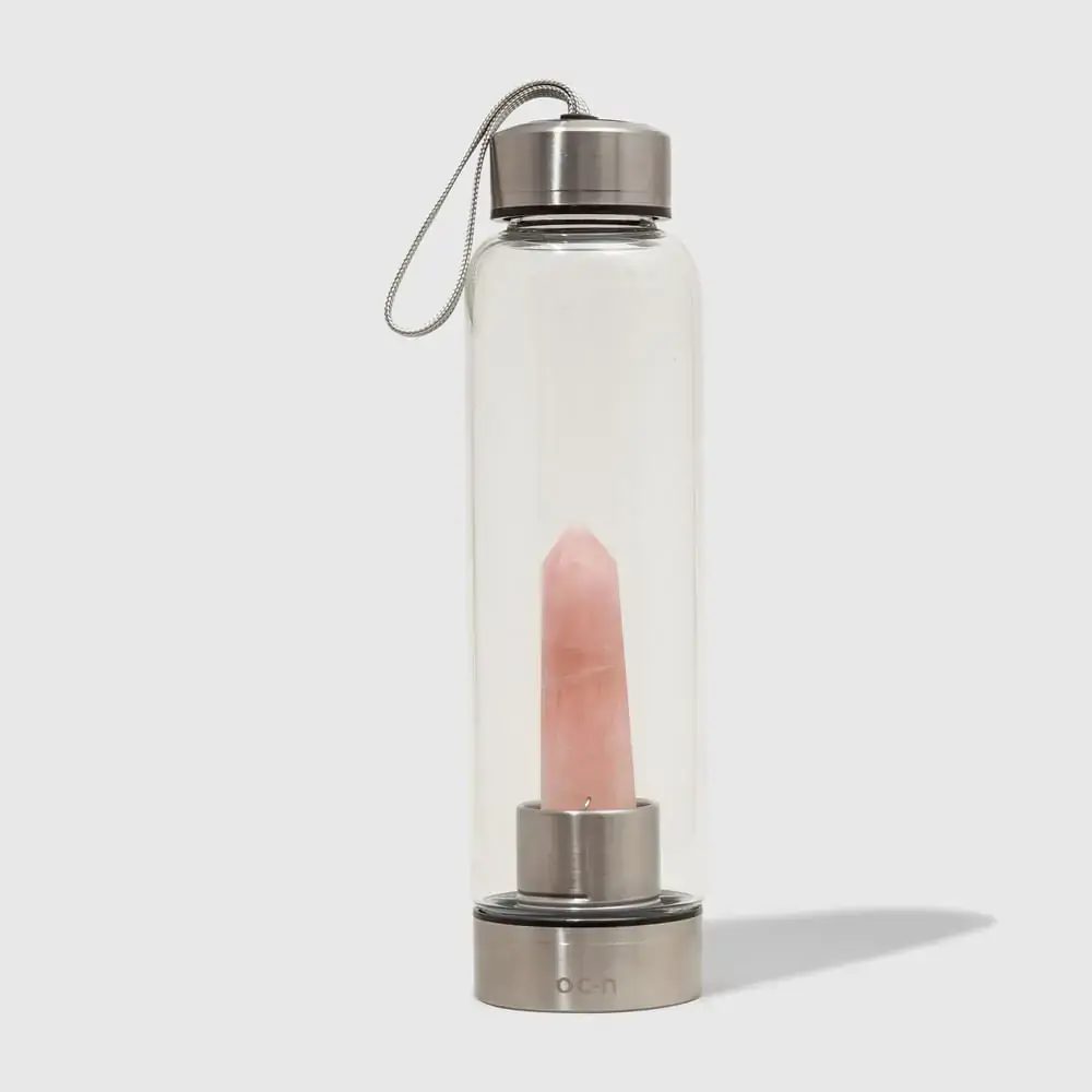 Garrafa de Quartzo Rosa - Rose Quartz Bottle Océane