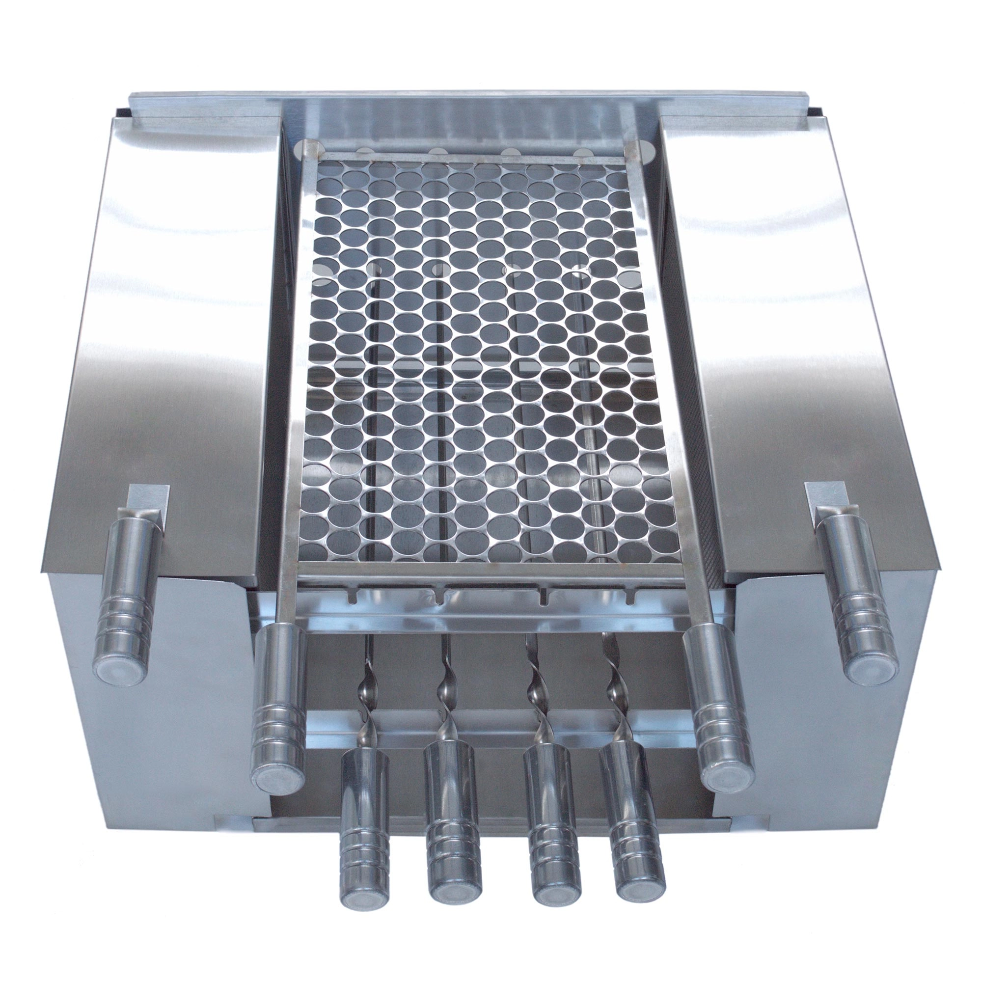 Churrasqueira Ecológica Com Proteção Refratária Inox Escovado Double Grill Original