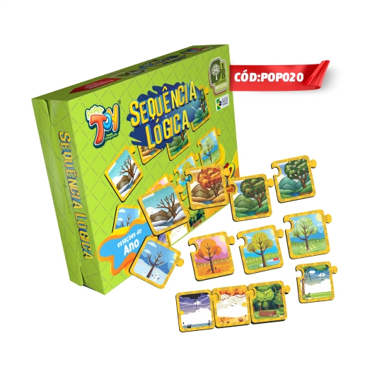 Jogo Sequencia Logica Estacoes Do Ano Pop020 Multiarte