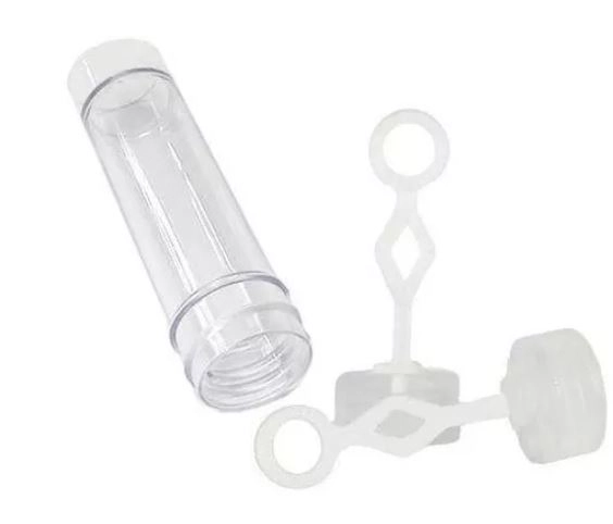 Tubo Bolha De Sabao Branco 8cm C/10 Ref.5003