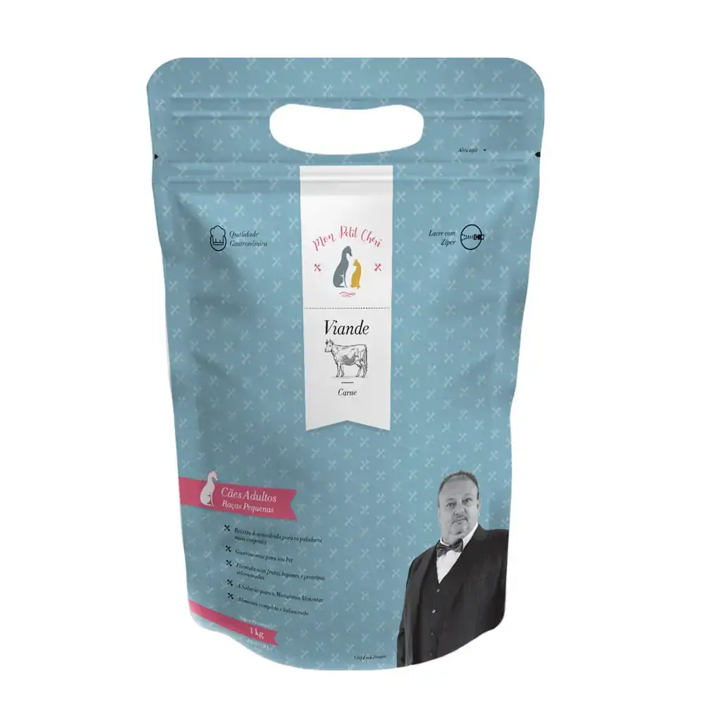 Racao Mon Petit Caes Ad Rc Pq Carne 1kg