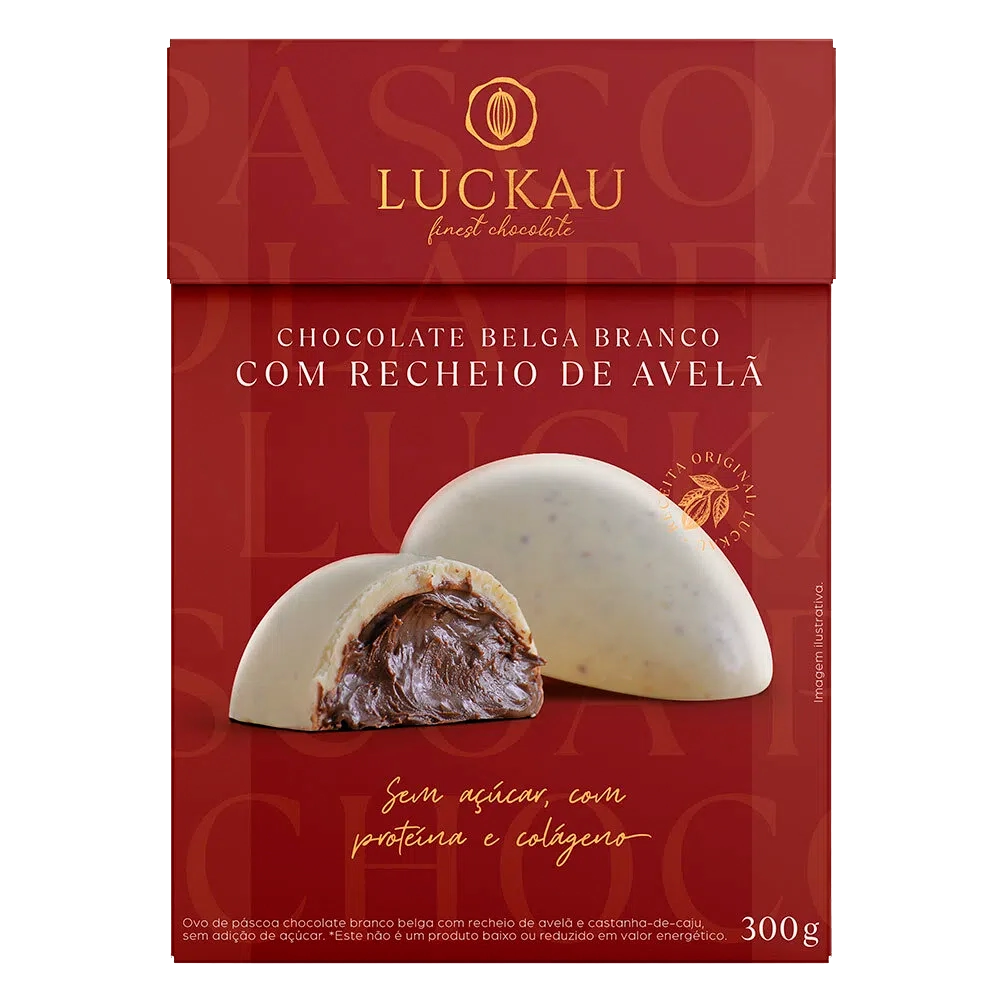 Ovo De Pascoa Luckau Br C/rech Avela 300g