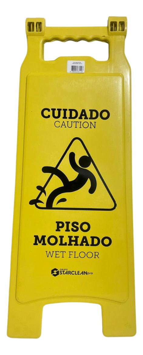 Placa Cuidado Piso Molhado Pl 2000 Starclean