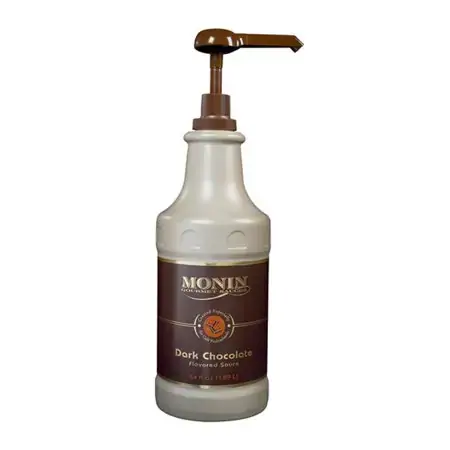 Monin Gourmet Dark Chocolate Sauce, 64 Oz Bottle