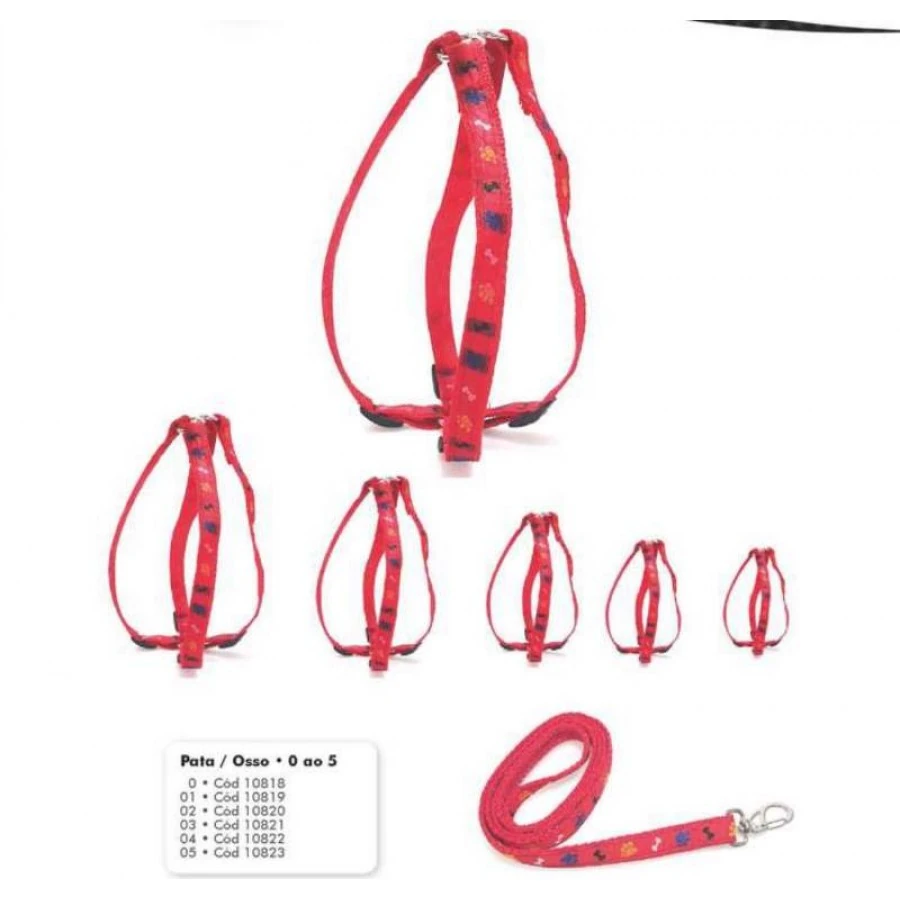 Conjunto Guia Peitoral Americano Osso Pata N 1