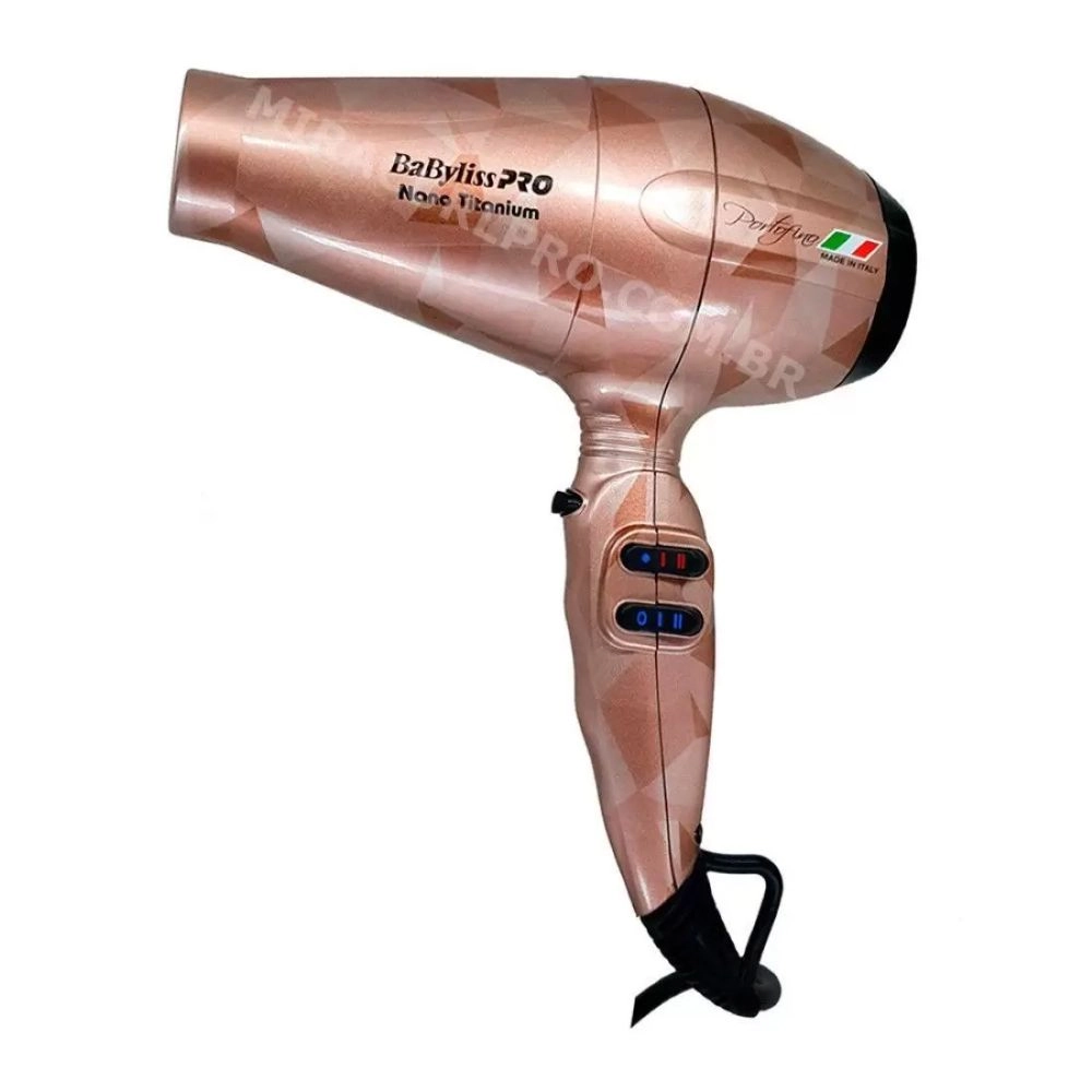 Secador Babyliss Nano Porto Fino 6610 110v Vetro Rose 1un