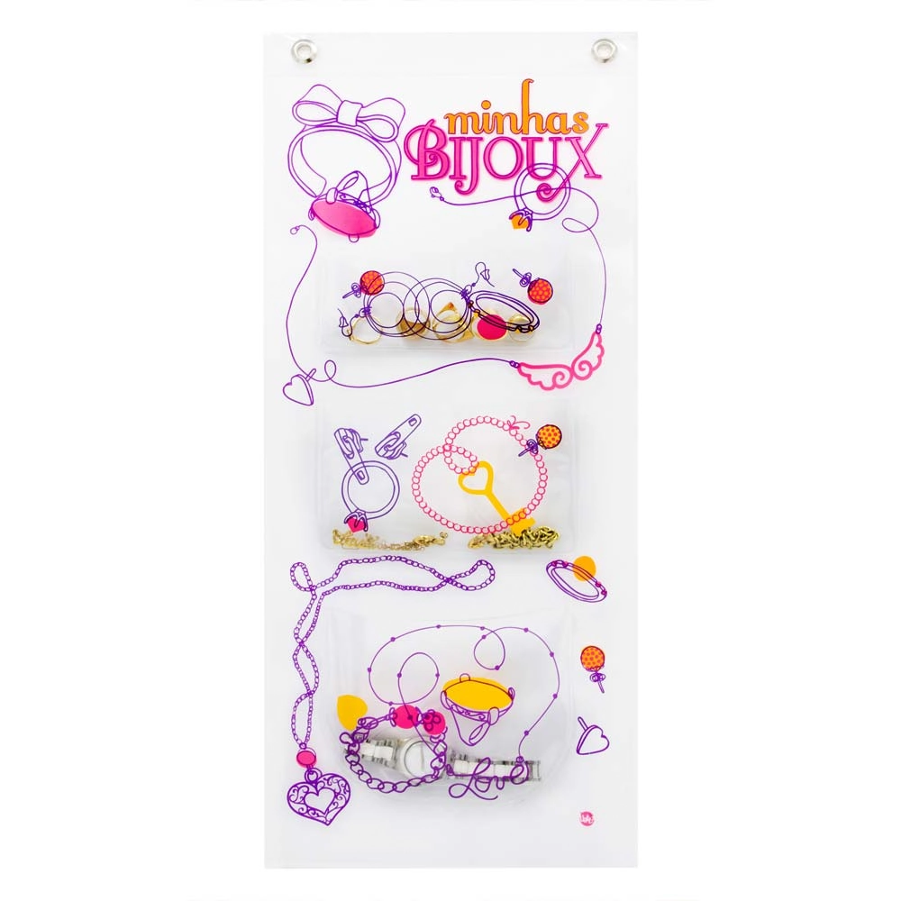 Porta Bijuterias Minhas Bijoux Em Pvc