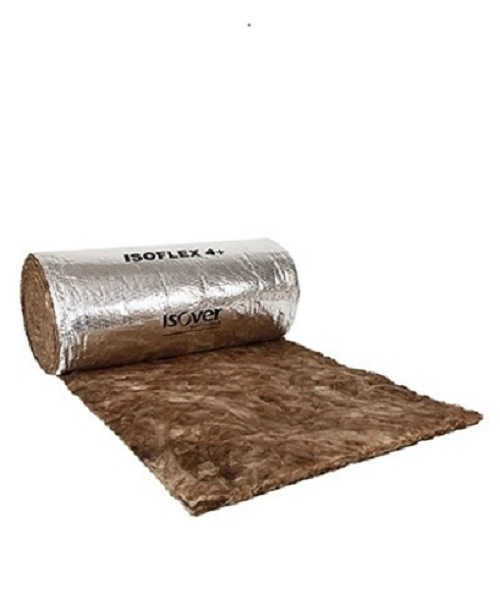 Manta Lã De Vidro Aluminizado Isoflex Rt 1.0 Esp. 38mm C/ 30m2 - Isover