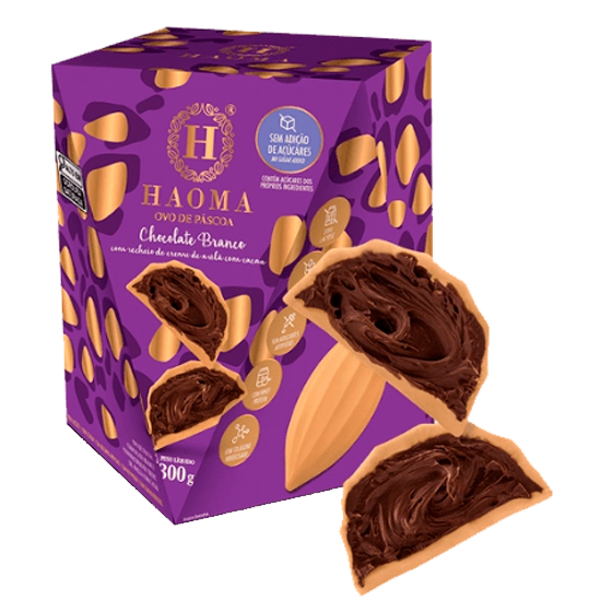 Ovo De Pascoa Haoma Chocolate Branco Haoma