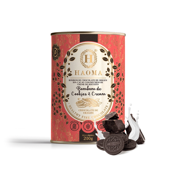 Bombom De Cookies Cream Lata 200g:unidade