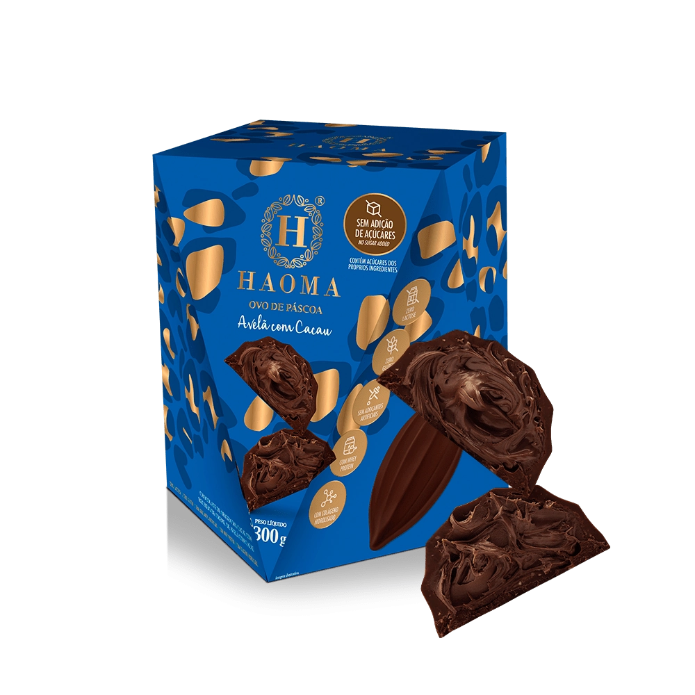Ovo De Pascoa Avela C/cacau Haoma 300g