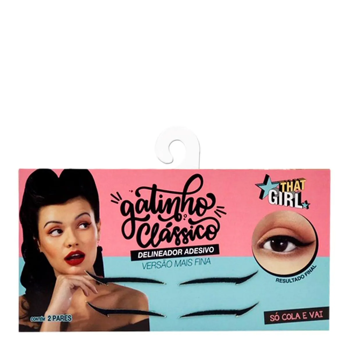 Delineador Adesivo Para Os Olhos Gatinho Clássico That Girl 2 Pares