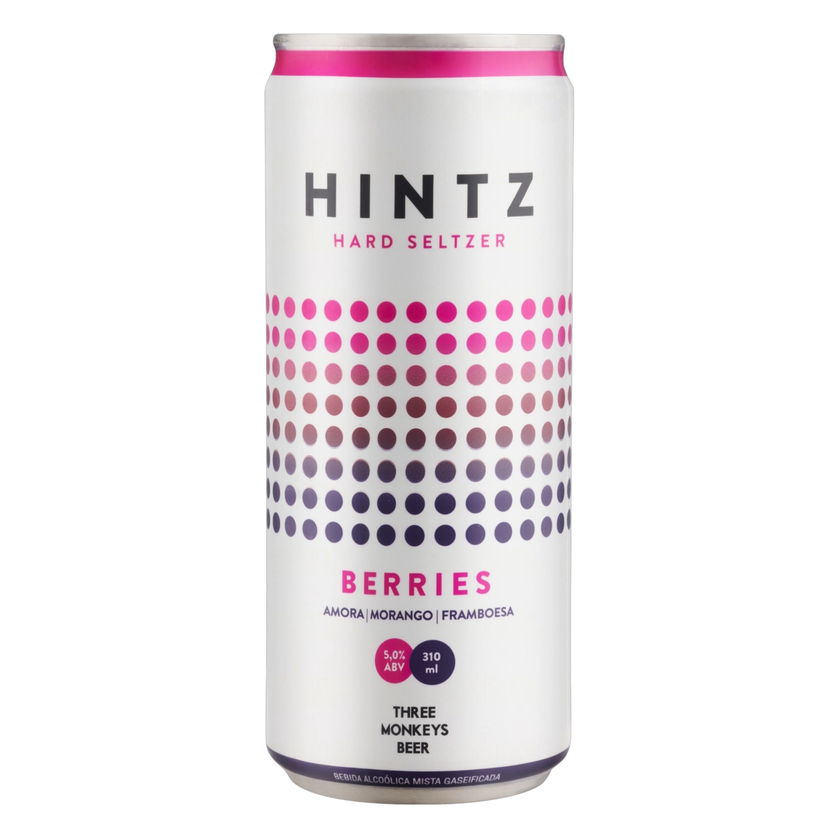 Bebida Mista Alcoólica Gaseificada Berries Three Monkeys Hintz Lata 310ml