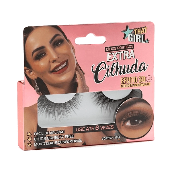 Cilios Posticos That Girl Extra Cilhuda 3d C/1 Par