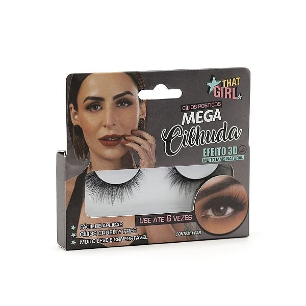 Cilios Posticos That Girl Mega Cilhuda 3d C/1par