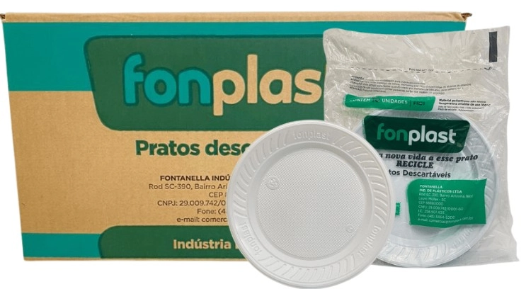 Prato Desc Fonplast Raso 21 C/10un