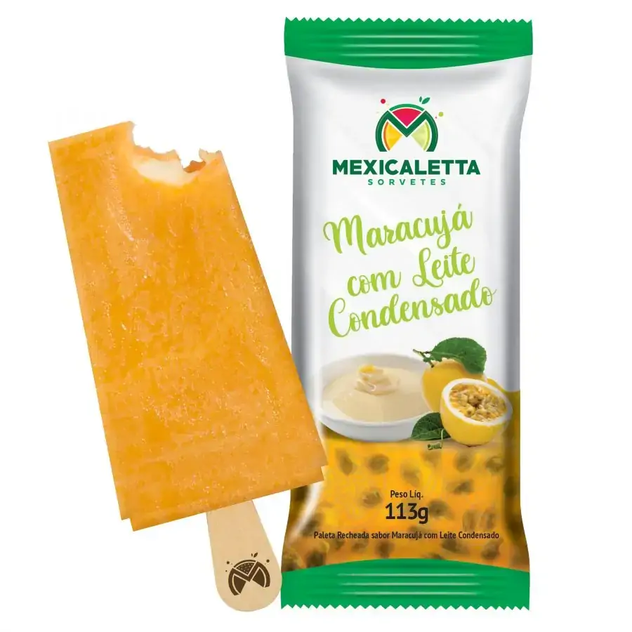 Sorvete Maracuja Com Leite Condensado 113g