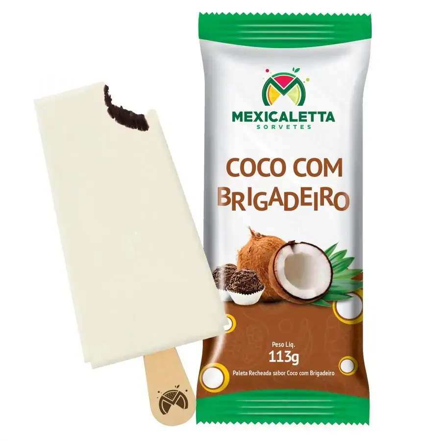 Paleta Mexicana Coco C/ Brigadeiro 113g