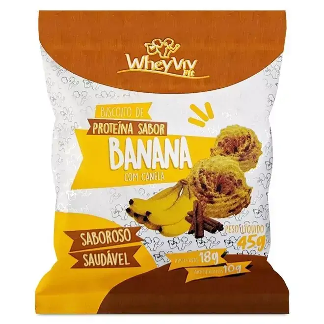BISCOITO DE BANANA- WHEYVIV FIT 45G