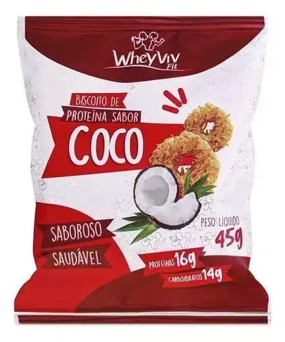BISCOITO DE COCO - WHEYVIV FIT 45G