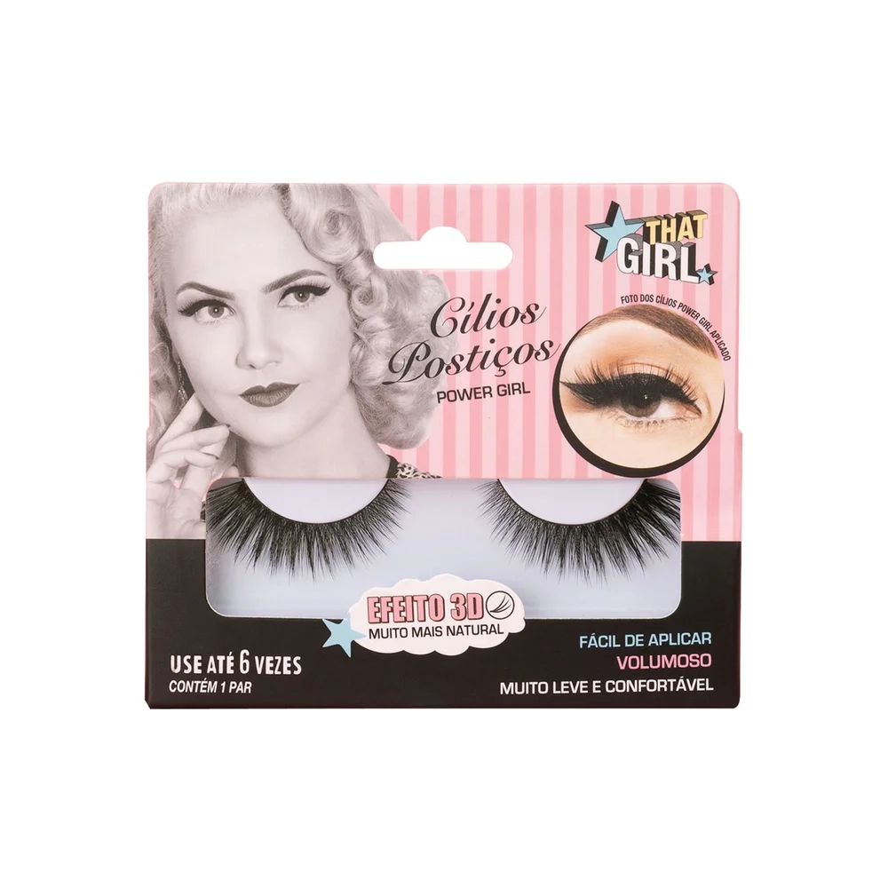 Cilios Posticos That Girl Power Girl 3d C/1 Par