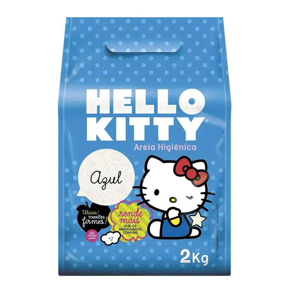Areia Hello Kitty Sanitaria Classica P/gatos Az 2kg