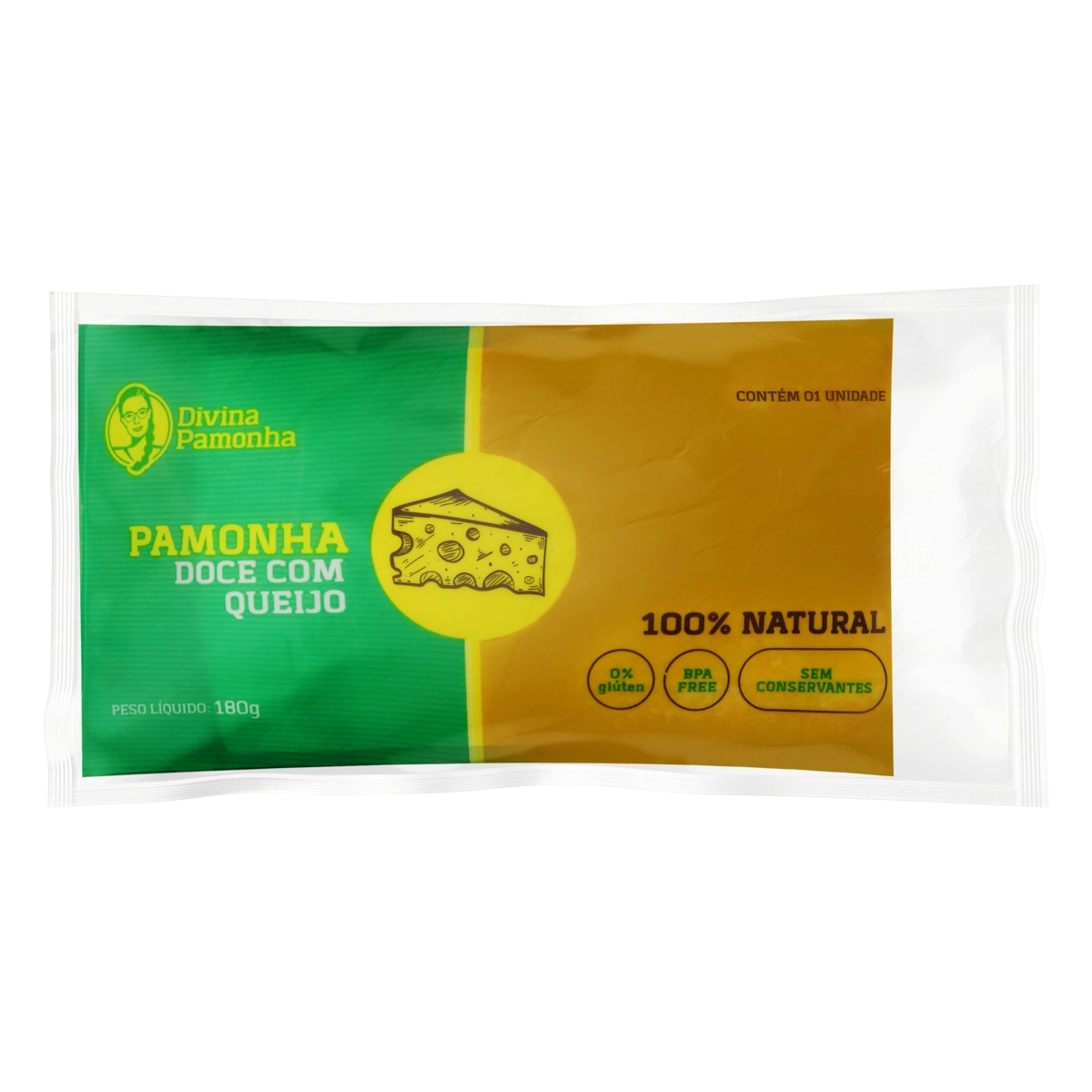 Pamonha Doce Com Queijo Divina Pamonha Pacote 180g