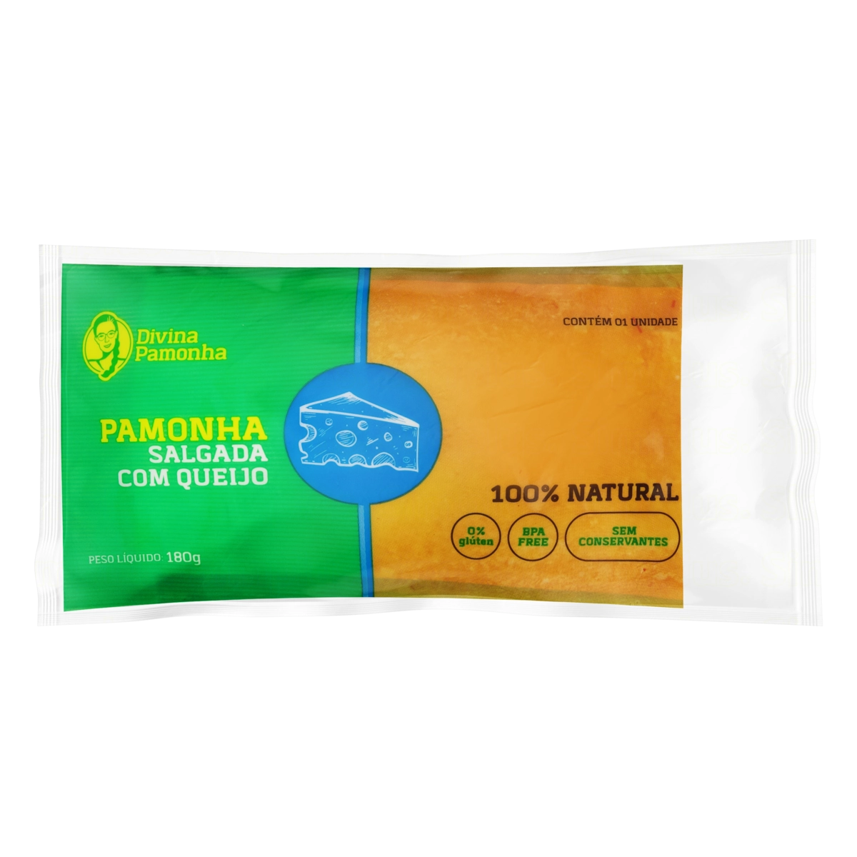 Pamonha Salgada Com Queijo Divina Pamonha Pacote 180g