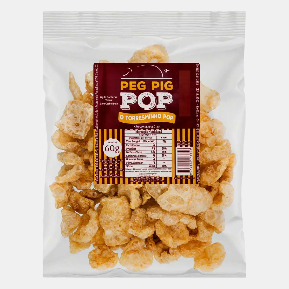 Torresmo PEG PIG Pote 60g