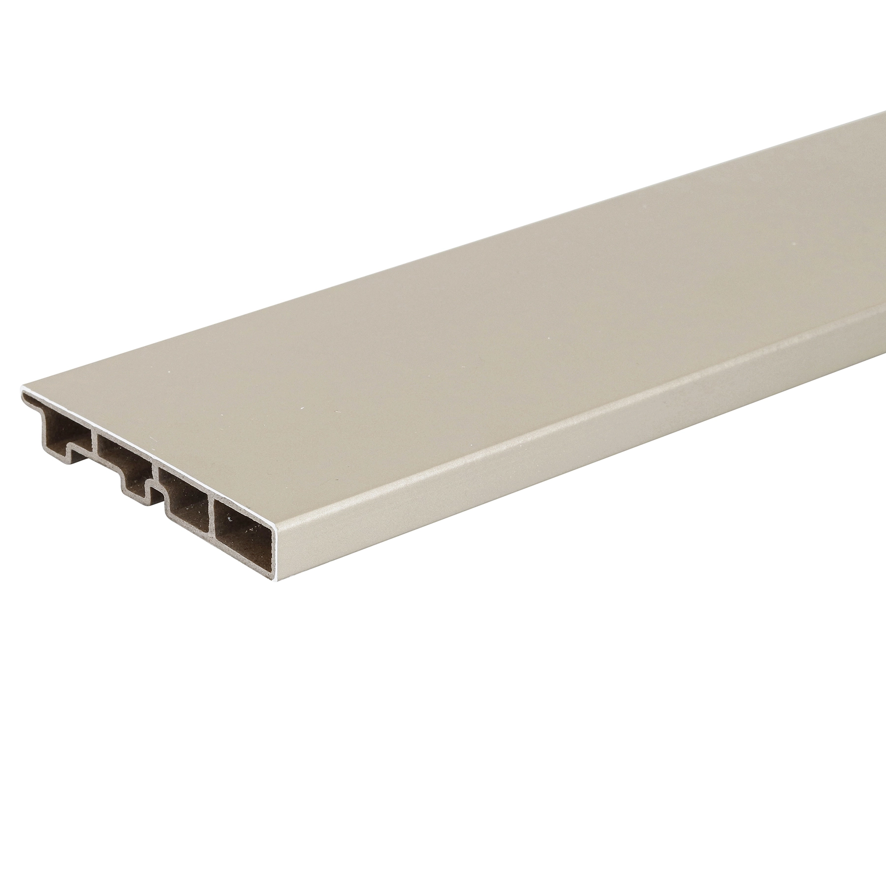 Rodapé WPC Liso Laca Dourado 240x10,5cm Ecovale