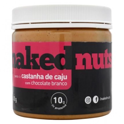 Pasta De Castanha De Caju C/ Chocolate Branco 450g Naked Nuts