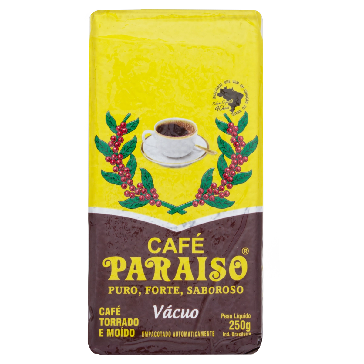 Café Torrado E Moído A Vácuo Paraiso Pacote 250g