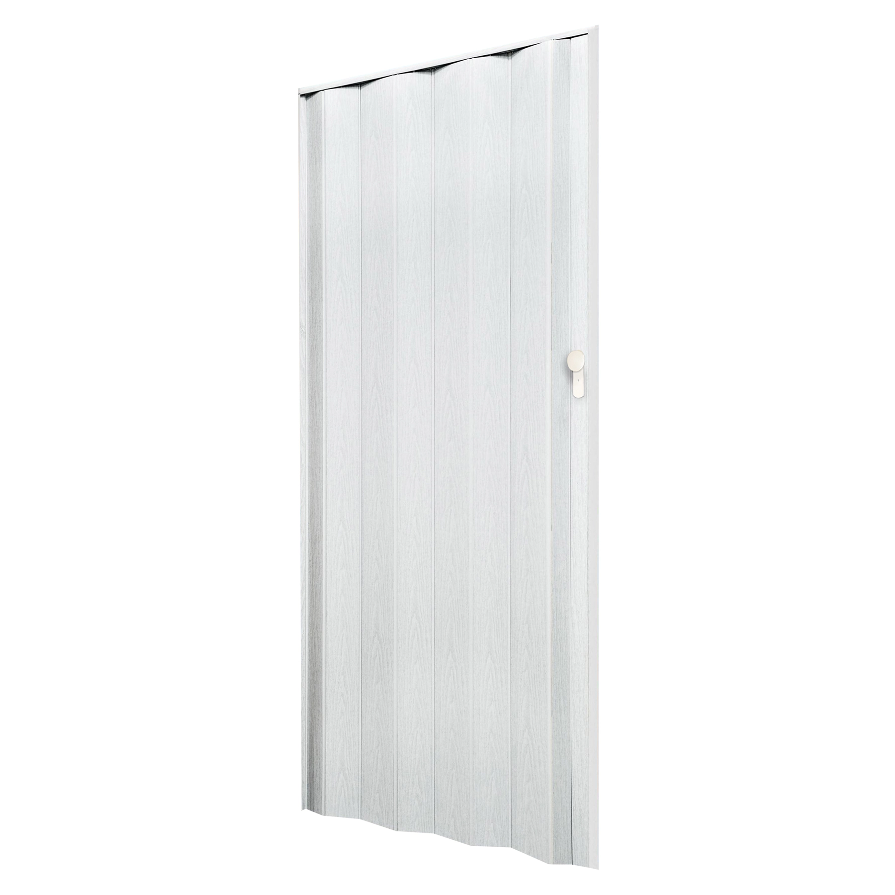 Porta Sanfonada Lisa Plástico PVC Branco 2,10x0,84m Hoggan