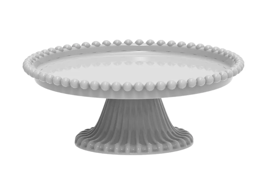 Boleira Redonda Esfera 18cm Branca Plastico Honorio