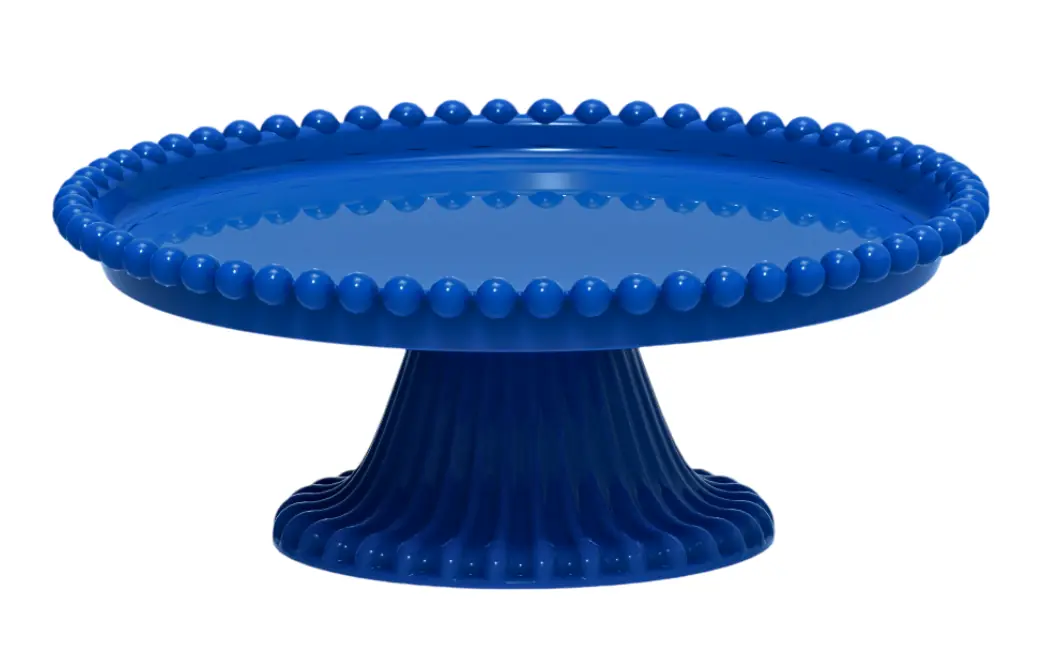 Boleira Redonda Esfera 18cm Azul Royal Plastico Honorio