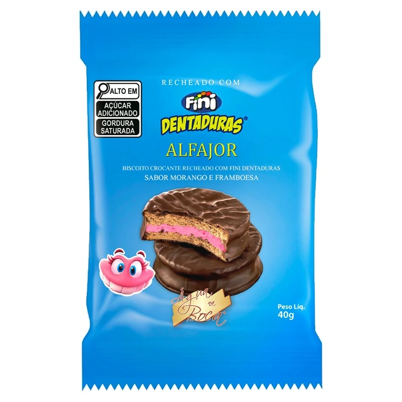 Alfajor Fini Dentaduras 40g Agua Na Boca