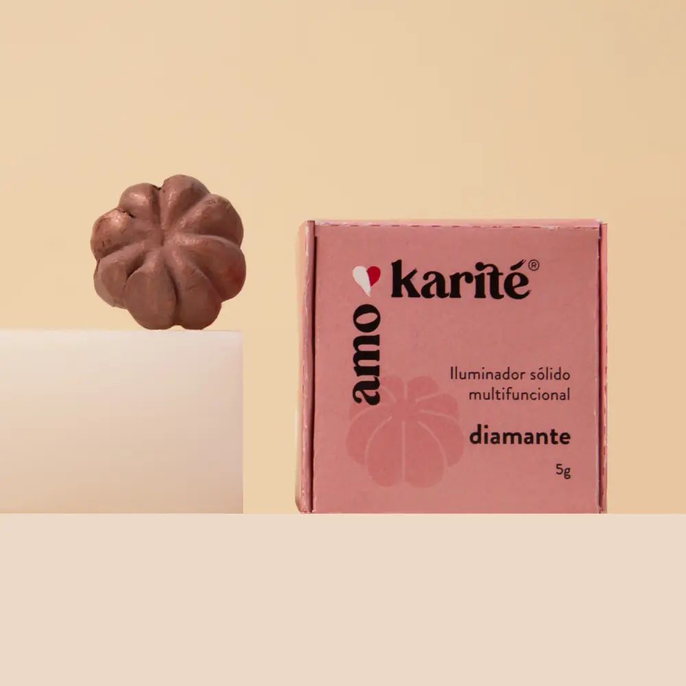 Batom Solido Amokarite Multifuncional 3 Em 1 Diamante 5g