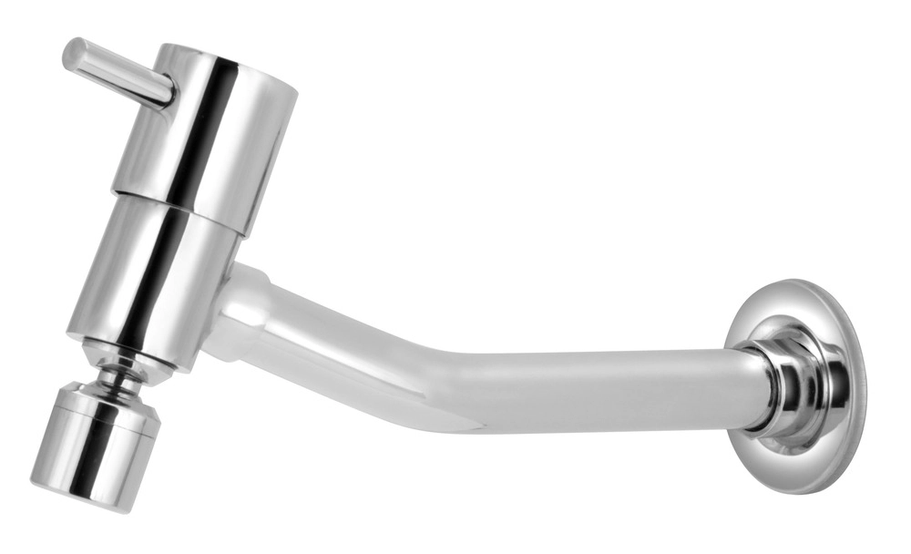 Torneira Para Tanque/jardim/cozinha Reta Parede Metal 1/4v