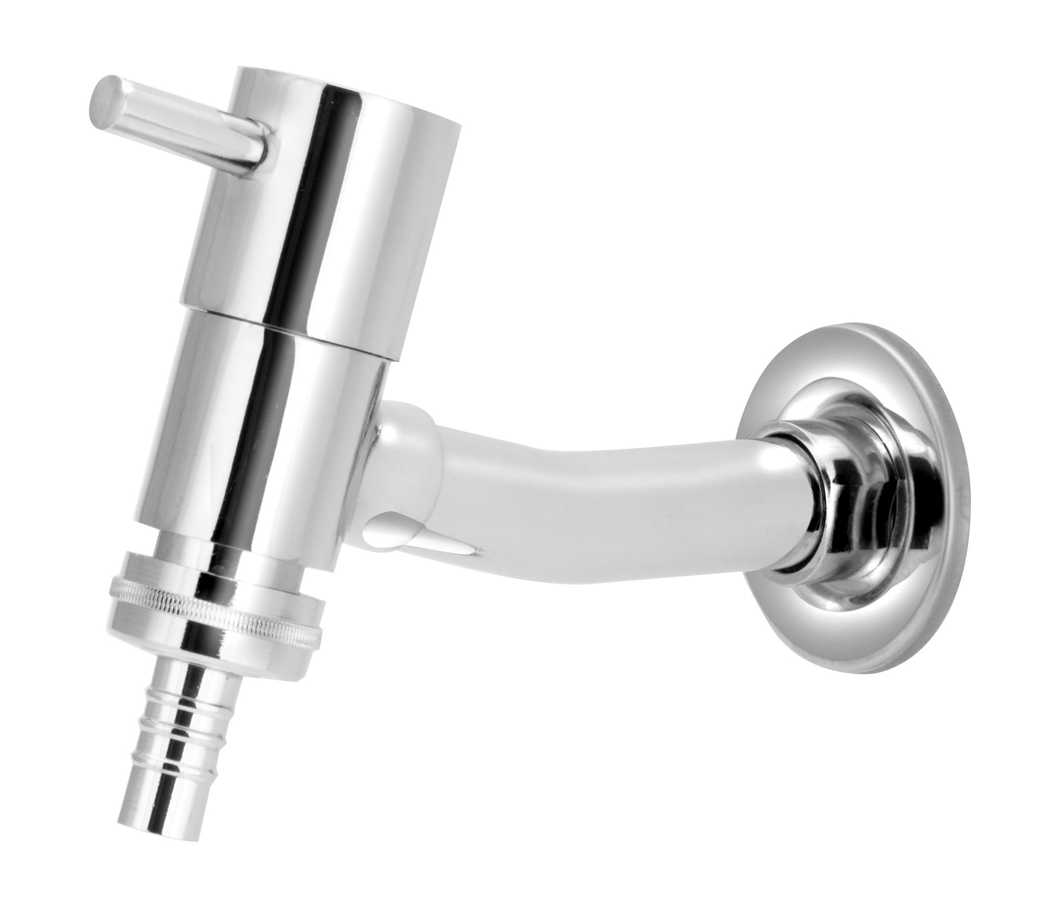 Torneira Para Tanque/jardim Reta Parede Com Bico Metal 1/4v