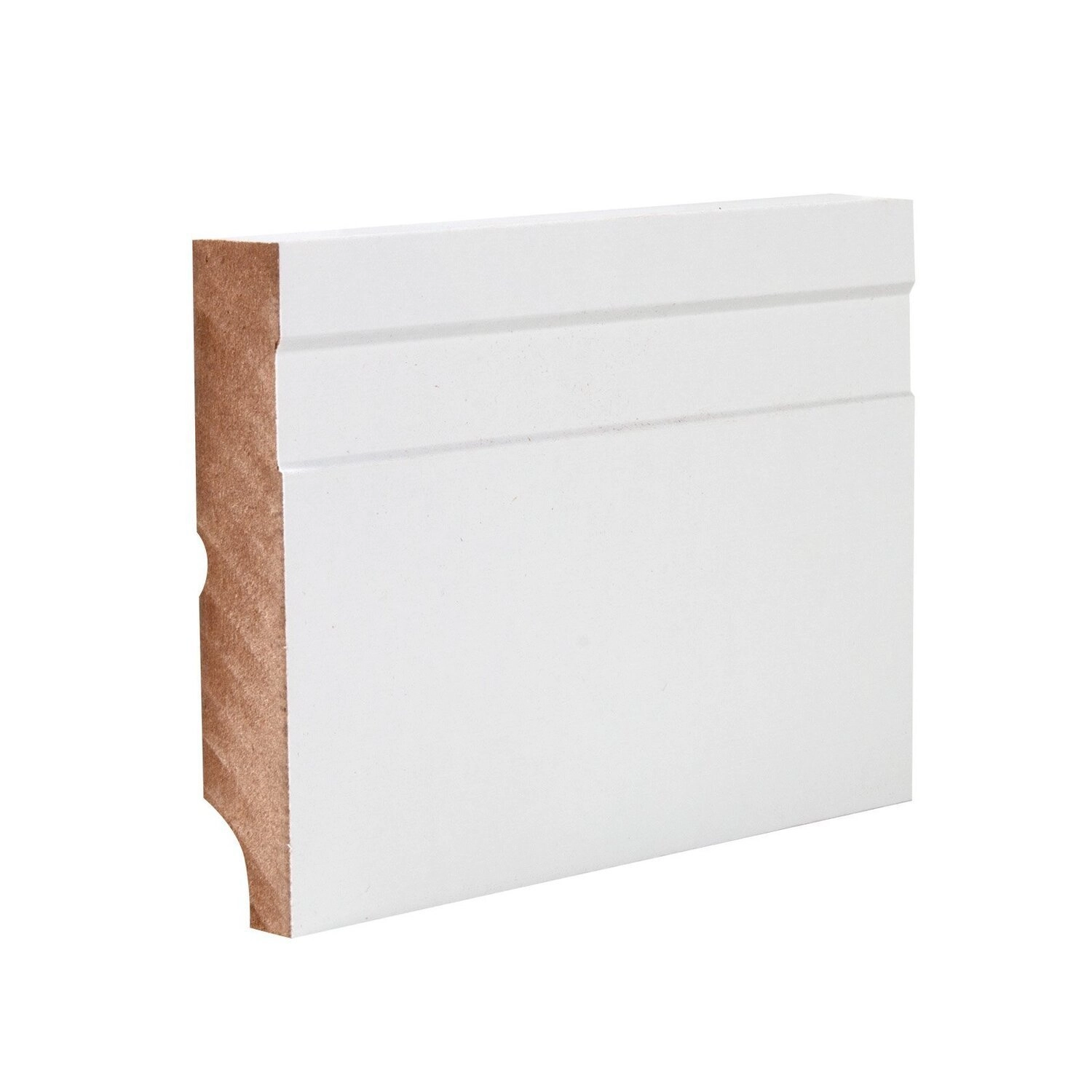 Rodapé Mdf 15cmx 80cm Suprema Madebene - Caixa Com 6 Barra(s) - Branco