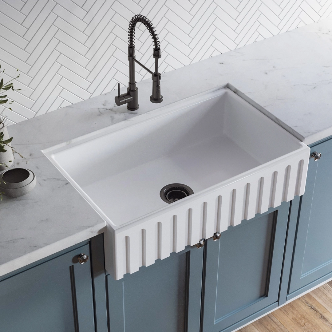 Cuba Cozinha Farm Sink Romana 60 Cm Estilo Fazenda Avental