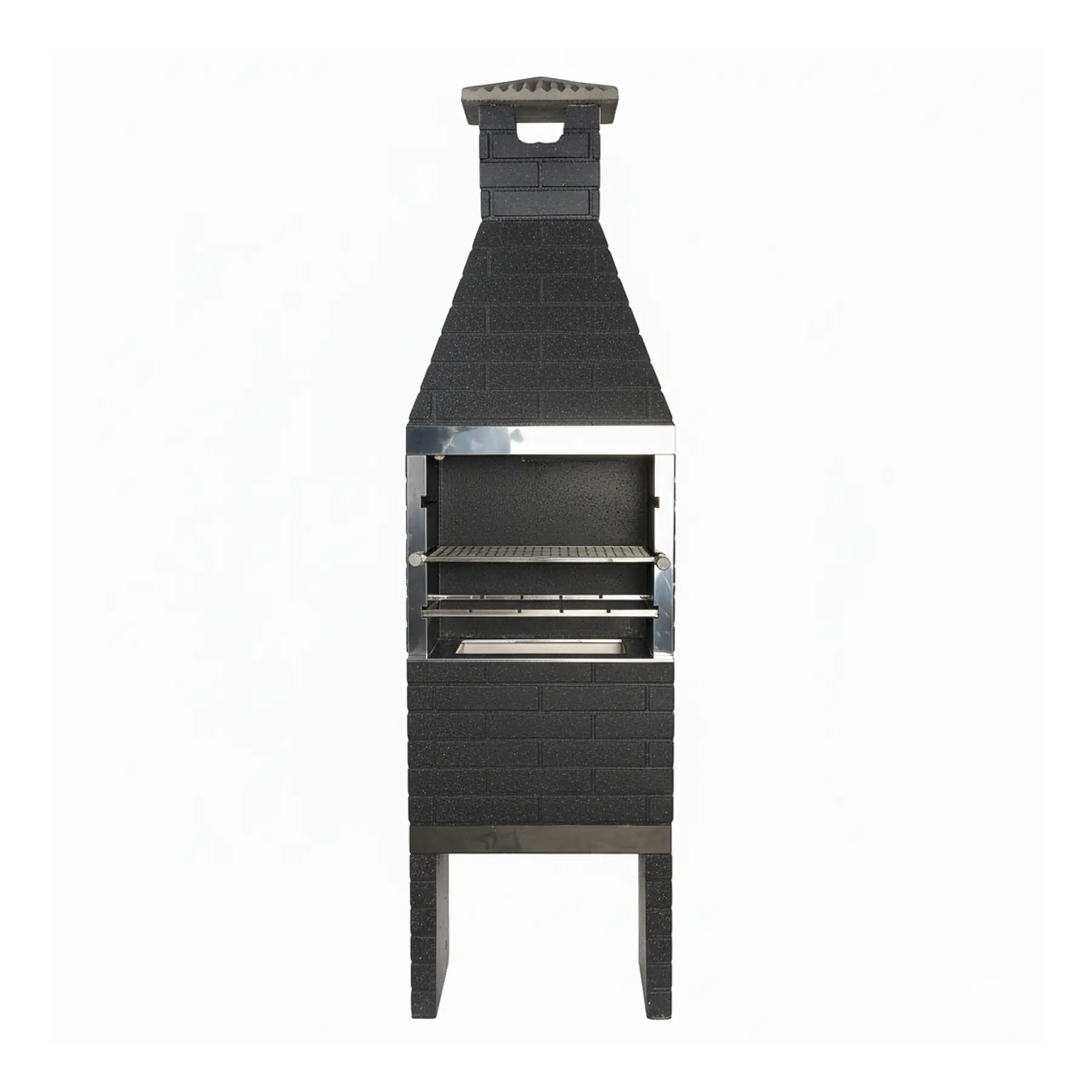Churrasqueira Pré Moldada Tijolinho Concreto Preto 65cm Primus
