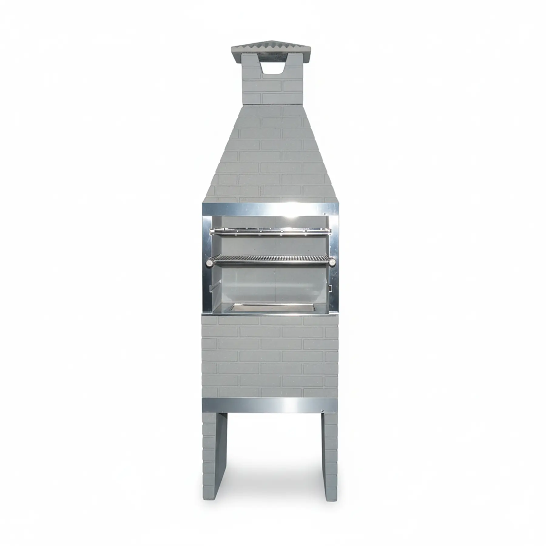 Churrasqueira Pré Moldada Tijolinho Concreto Cinza 65cm Primus