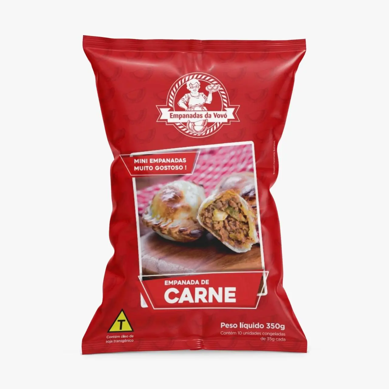 Pacote Mini Empanadas Congeladas Carne 350g