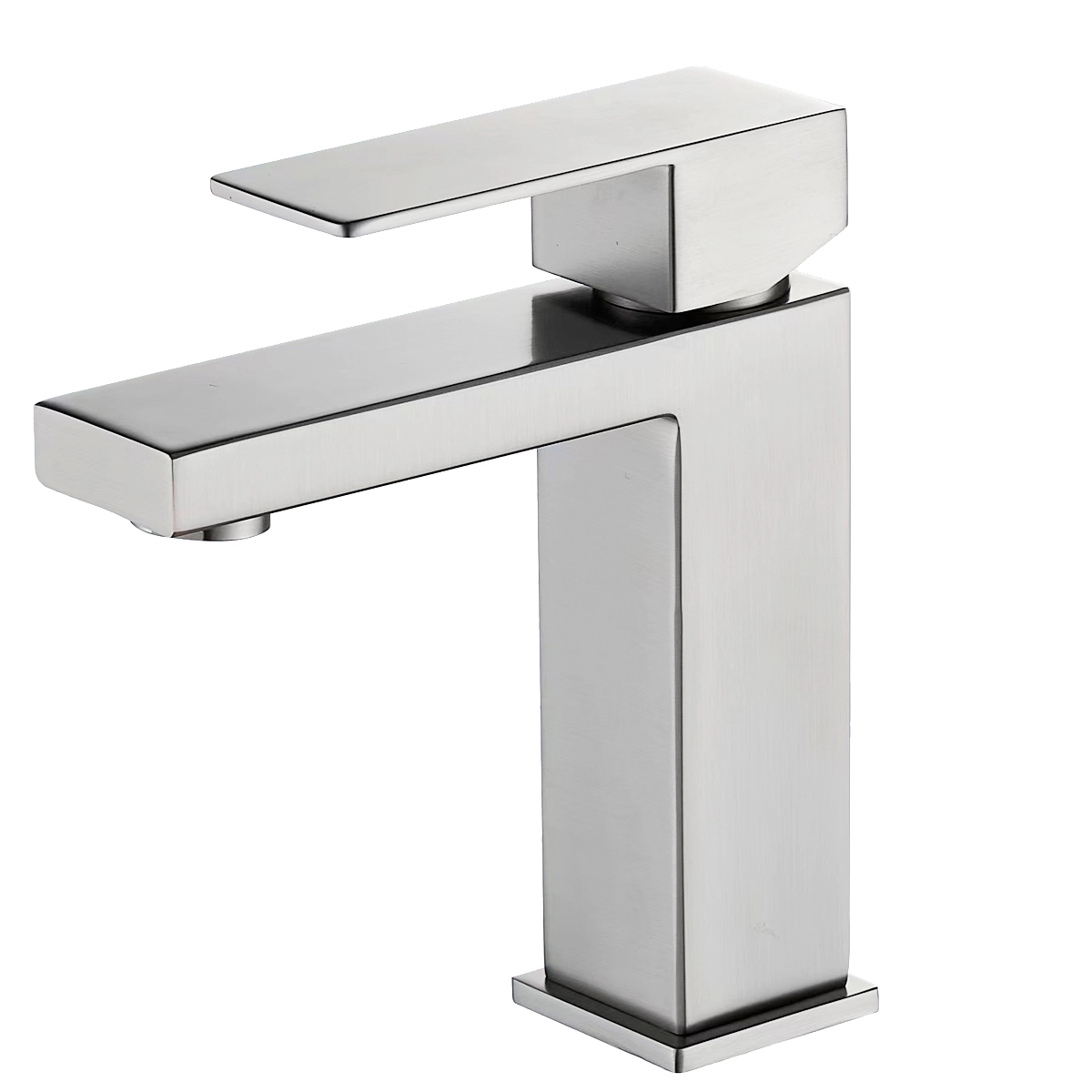 Torneira De Banheiro Lavabo Misturador Monocomando Aço Inox 304 Escovado